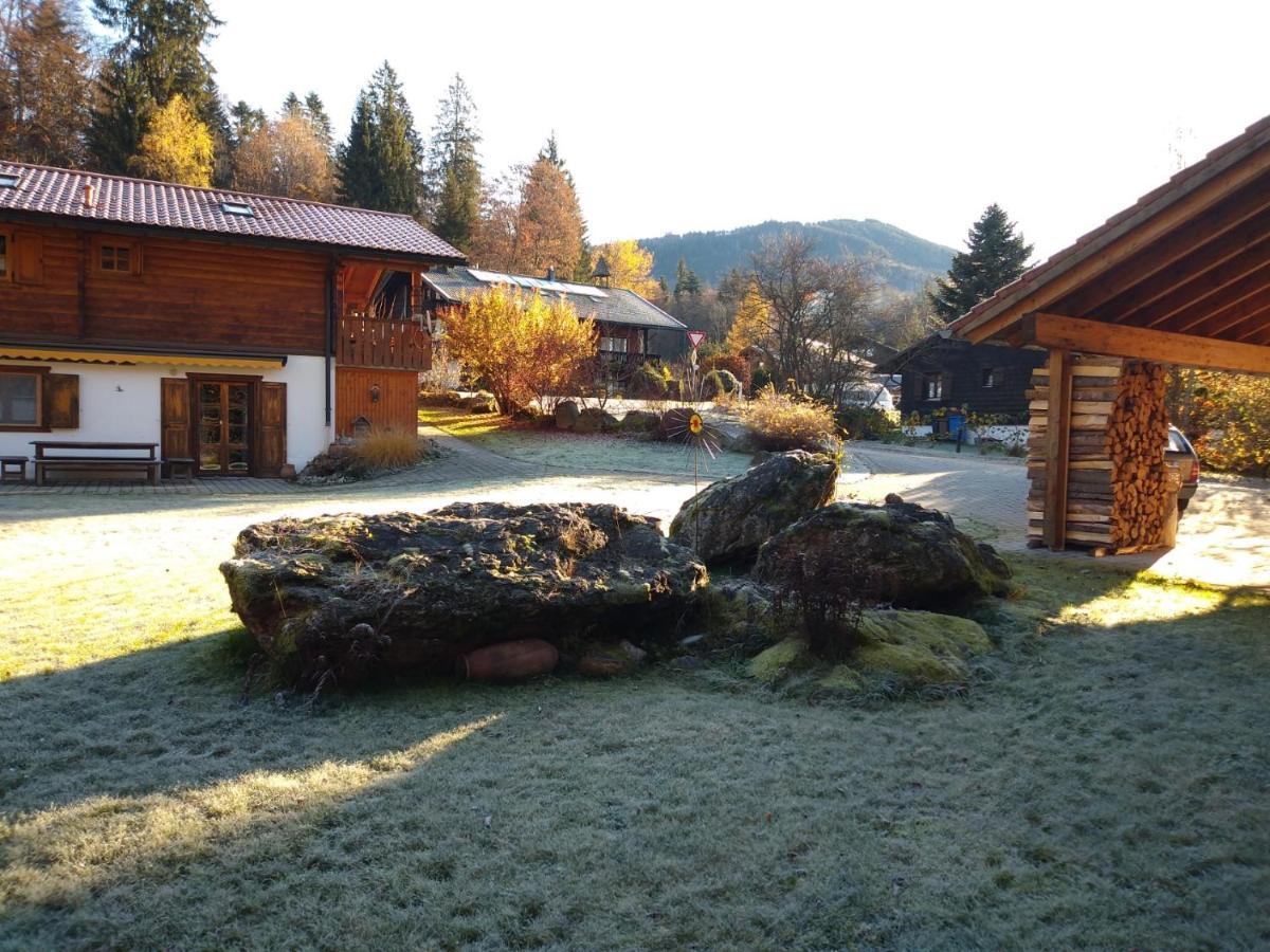 Hüttenzauber Ferienwohnung mitten im Nationalpark Lindberg Exterior foto
